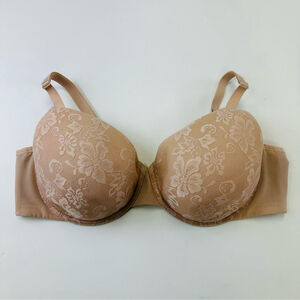 Déesse nude lace underwire bra Size 42D Unpadded
